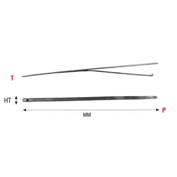 Flat lacing hand needle